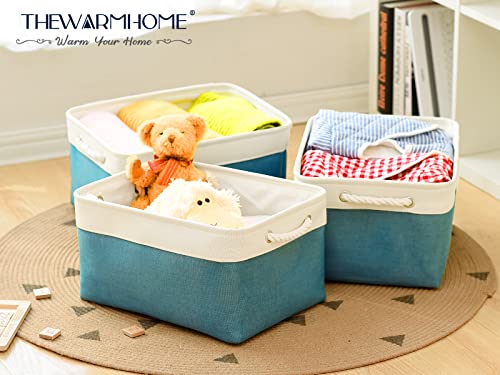 Storage Bins Large 3 Pack 15.7x11.8x8.3 in Fabric Storage Baskets for Organizing Shelves (3 Count)