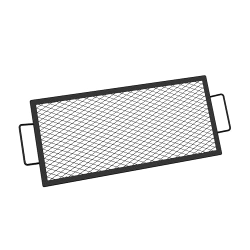 Heavy Duty Rectangular Fire Pit Grill Grate with X