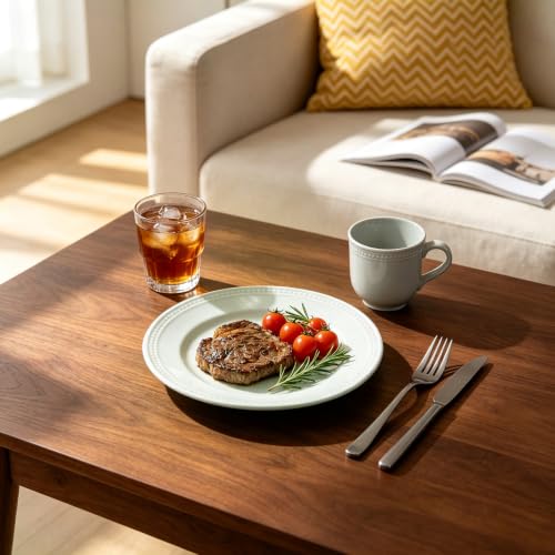 HomeVSS 20 Piece Pearl Dots Stoneware Dinnerware Set