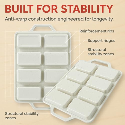 Silicone Mini Loaf Pans for Baking (2 Count)