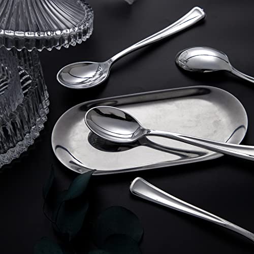 200PCS Silver Plastic Spoons (200 Count)