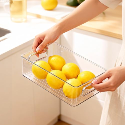 4 Pack Fridge Organizer Bins (4 Count)