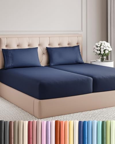 Split King Size 5 Piece Sheet Set