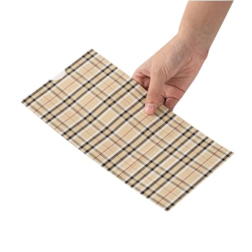 Paper Plaid Bag (100 Count)