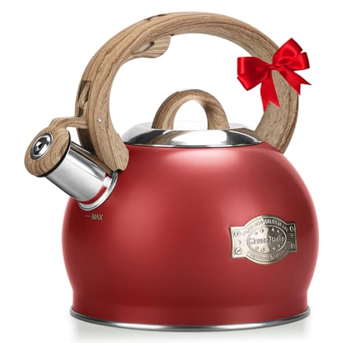 2.1 Qt Whistling Tea Kettle for Stovetop with Heat