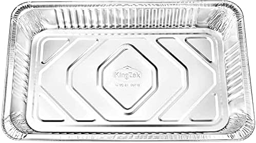 Aluminum Pans Full Size, Large Disposable Roasting & Baking Pan, 21"x13" Deep Foil Pans (100 Pack) Extra Heavy Duty Chafing Trays for Hotels, Restaurants, Caterers, Steam Table, Buffets & Bakeware - Culinary Roots