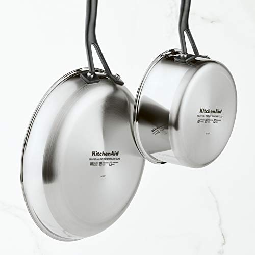 5 Ply Clad Polished Stainless Steel Fry Pan