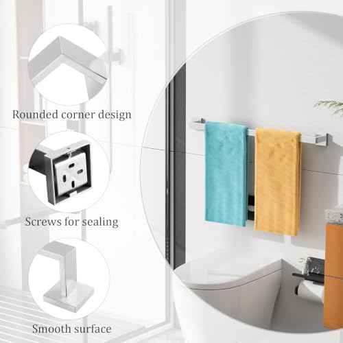 28 Inch Towel Bar for Bathroom Wall Mounted