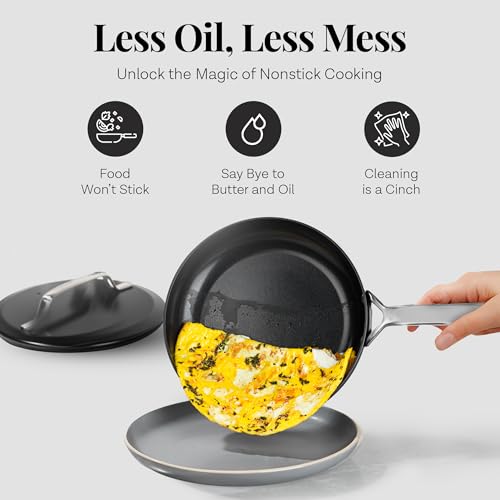 Modern 11 Pc Ceramic Cookware Set