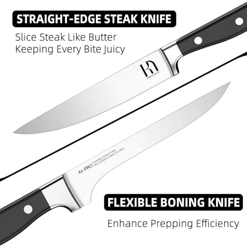 15 pc Japanese Kitchen Knife Block Set (15 Count)