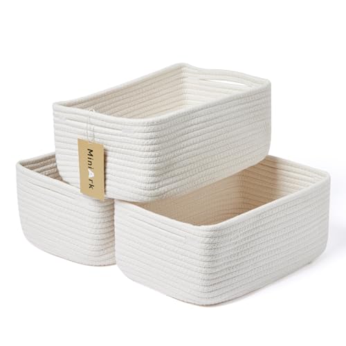 Small Storage Baskets for Organizing (3 Count)