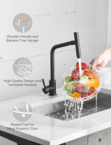 2 Tier 𝐅𝐫𝐮𝐢𝐭 𝐁𝐚𝐬𝐤𝐞𝐭 and Fruit Bowl (2 Count)