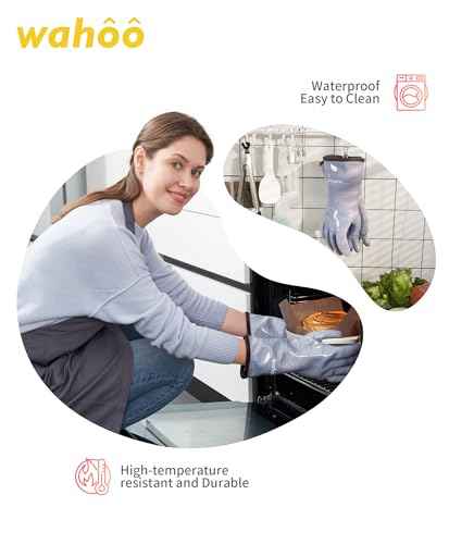 wahoo 12 Inch Liquid Silicone Oven Mitts