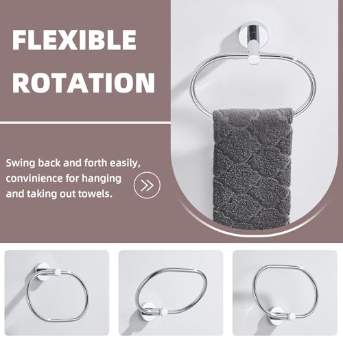 Bathroom Towel Ring Chrome