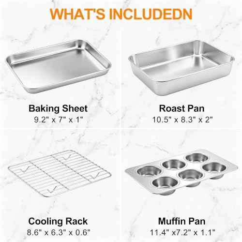 Baking Pan Set for Toaster Oven