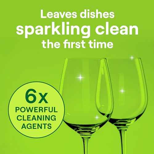 Power Plus Dishwasher Detergent Packs Fresh Citrus scent for sparkling dishes Dishwasher tabs 40 count (40 Count)