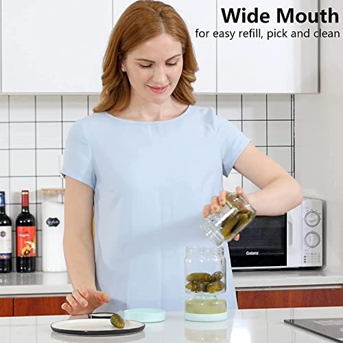 Pickle Jar with Strainer Flip (34 Fl Oz)