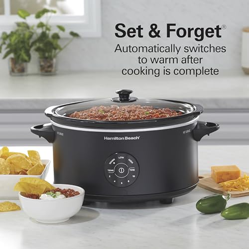 6 Quart Set & Forget Programmable Slow Cooker