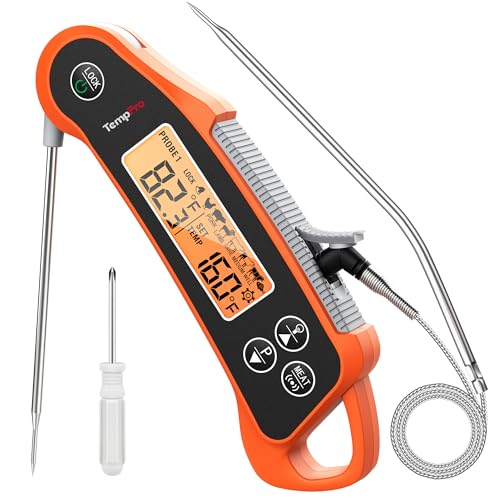 TempSwift 2 Probes Meat Thermometer Digital with 2 Display Channels