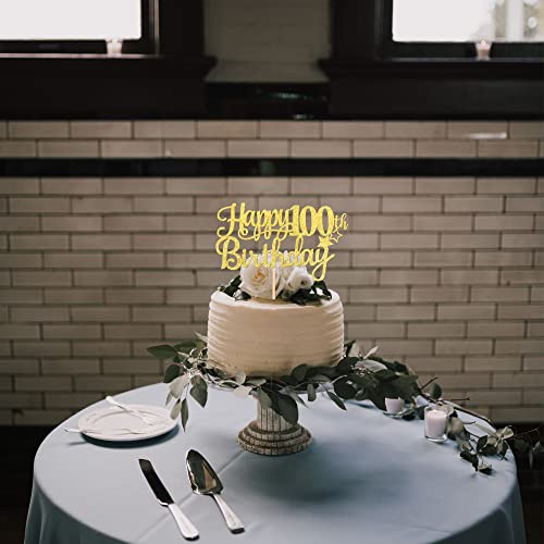 1 PCS Happy 100th Birthday Cake Topper