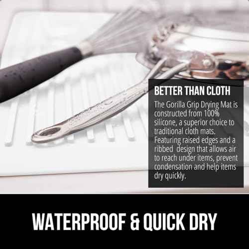 Patented BPA Free Silicone Dish Drying Mat