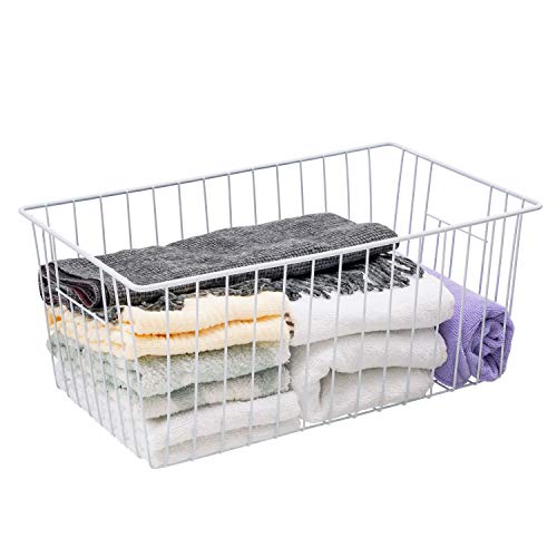 16Lx12Wx6H inch Wider Freezer Organizer Baskets Container (6 Count)