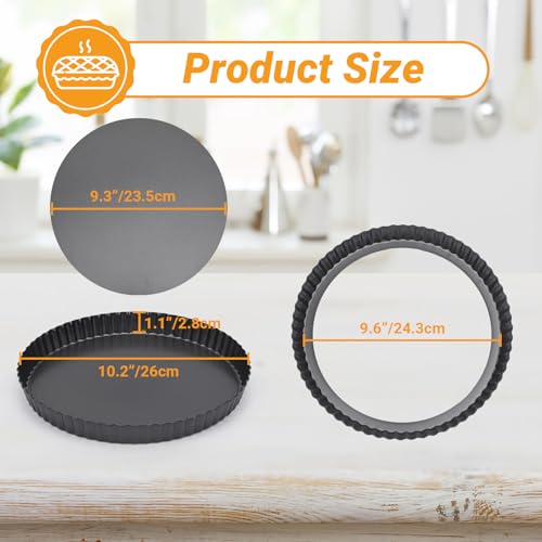 Tart Pan 10 Inch with Removable Bottom