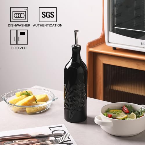 Sweejar Large Ceramic Olive Oil Dispenser Bottle