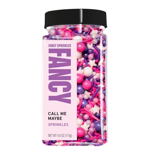 Call Me Maybe Pink Purple & White Sprinkles 1 Pack (4 Ounce)