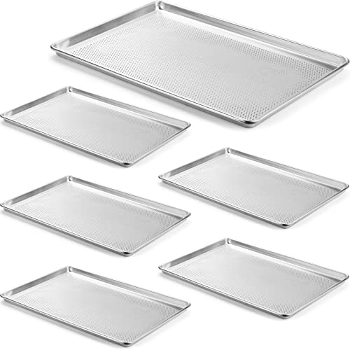 6 Pack Aluminum Sheet Pan Perforated (6 Count)