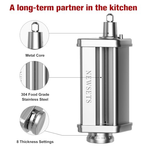 Pasta Roller Attachment for KitchenAid Stand Mixer