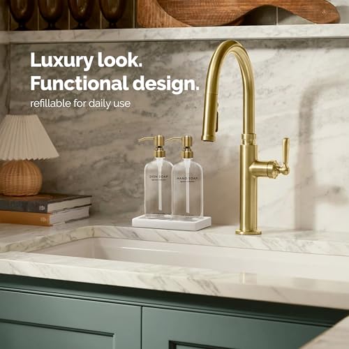 Glass Soap Dispenser Set (2 Count)