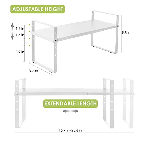Expandable Cabinet Shelf Organizer Rack