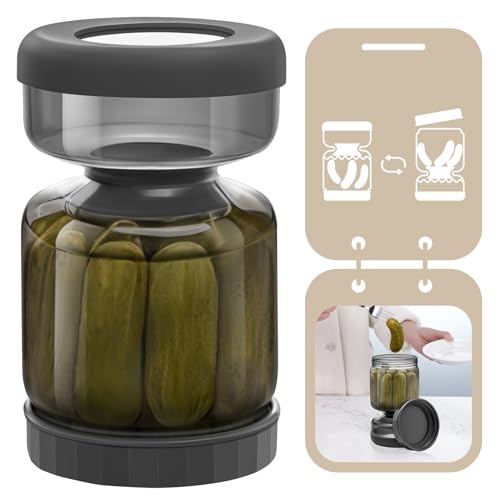Pickle Jar with Strainer Flip (34 Fl Oz)