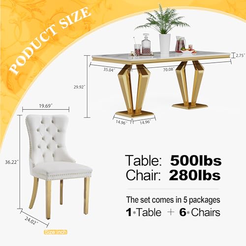 7 Piece Luxury Dining Room Set (7 Count)