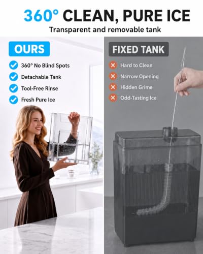 Nugget Ice Maker Countertop with APP & Voice Control