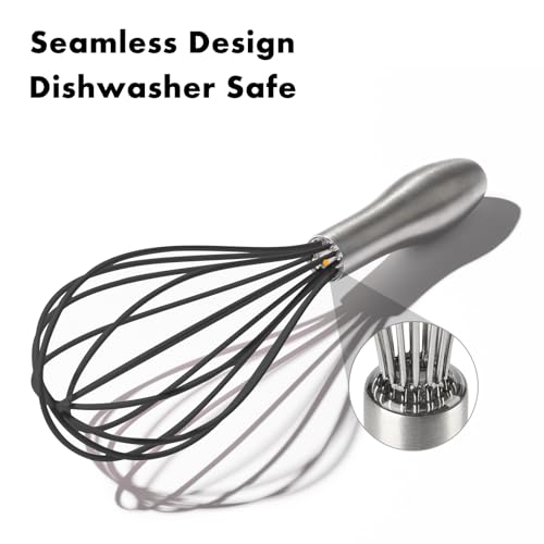 10 Inch Black Silicone Whisk