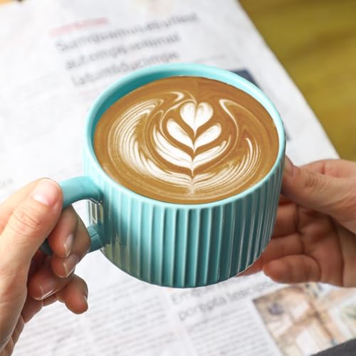 15 oz Coffee Mug Set of 4 with Stand (4 Count)