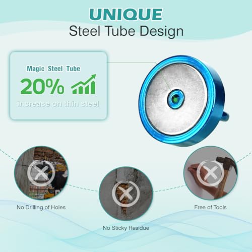 Magnetic Hooks Steel Tube Design for Cruise (10 Count)