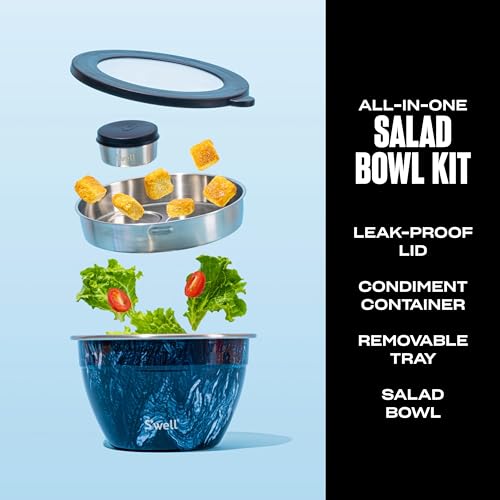 S’well Stainless Steel 64oz Salad Bowl Kit