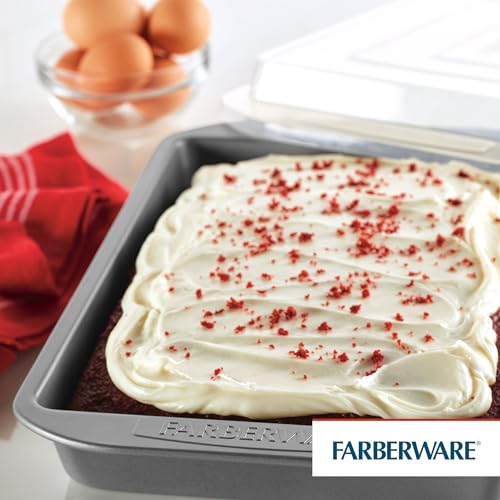 Nonstick Bakeware Rectangular Cake Pan with Lid for Baking