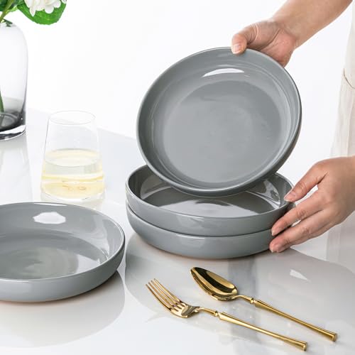 8.75'' Large Ceramic Pasta Bowls (4 Count)
