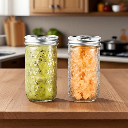 22oz 650ml Glass Mason Jars 6 Pack (6 Count)