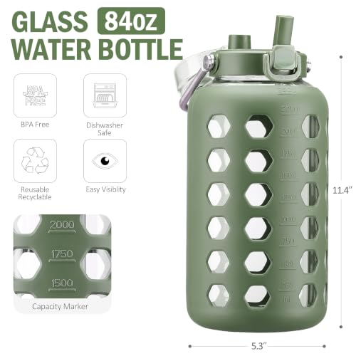 84 oz Glass Water Bottle