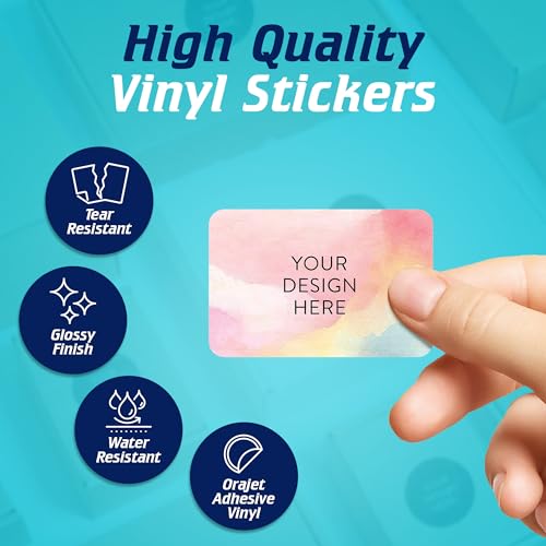 Custom Vinyl Stickers Your Image (100 Count)
