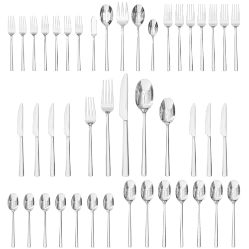 45 Piece Silverware Set with Serving Utensils (45 Count)