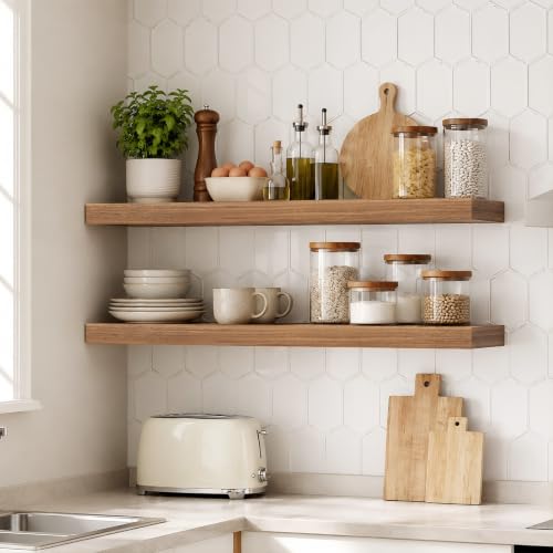 31.5" Floating Shelves for Wall (2 Count)