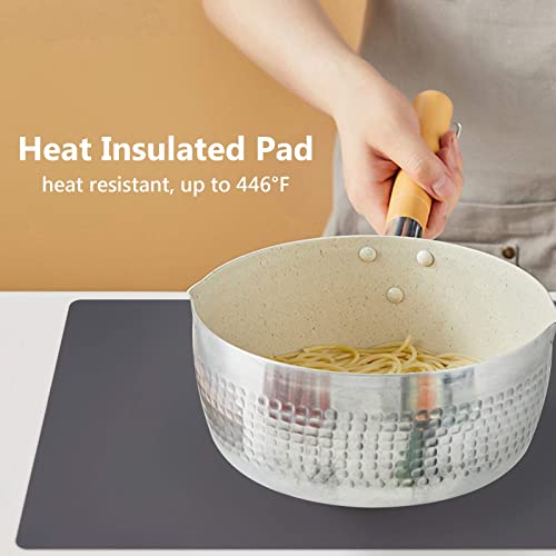 Gray Silicone Mats for Kitchen Counter (2 Count)