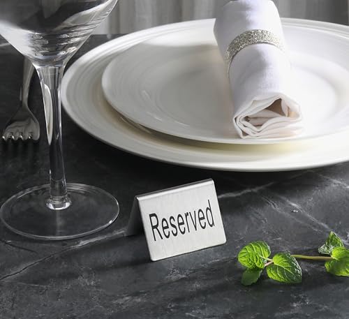 Stainless Steel Table Tent Sign (2 Count)