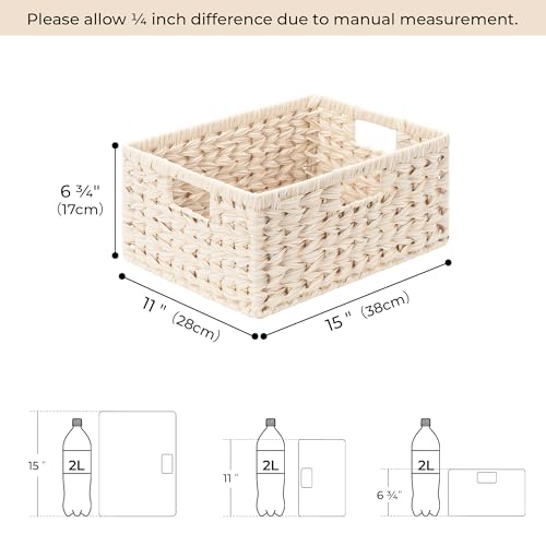 Wicker Storage Baskets for Shelves